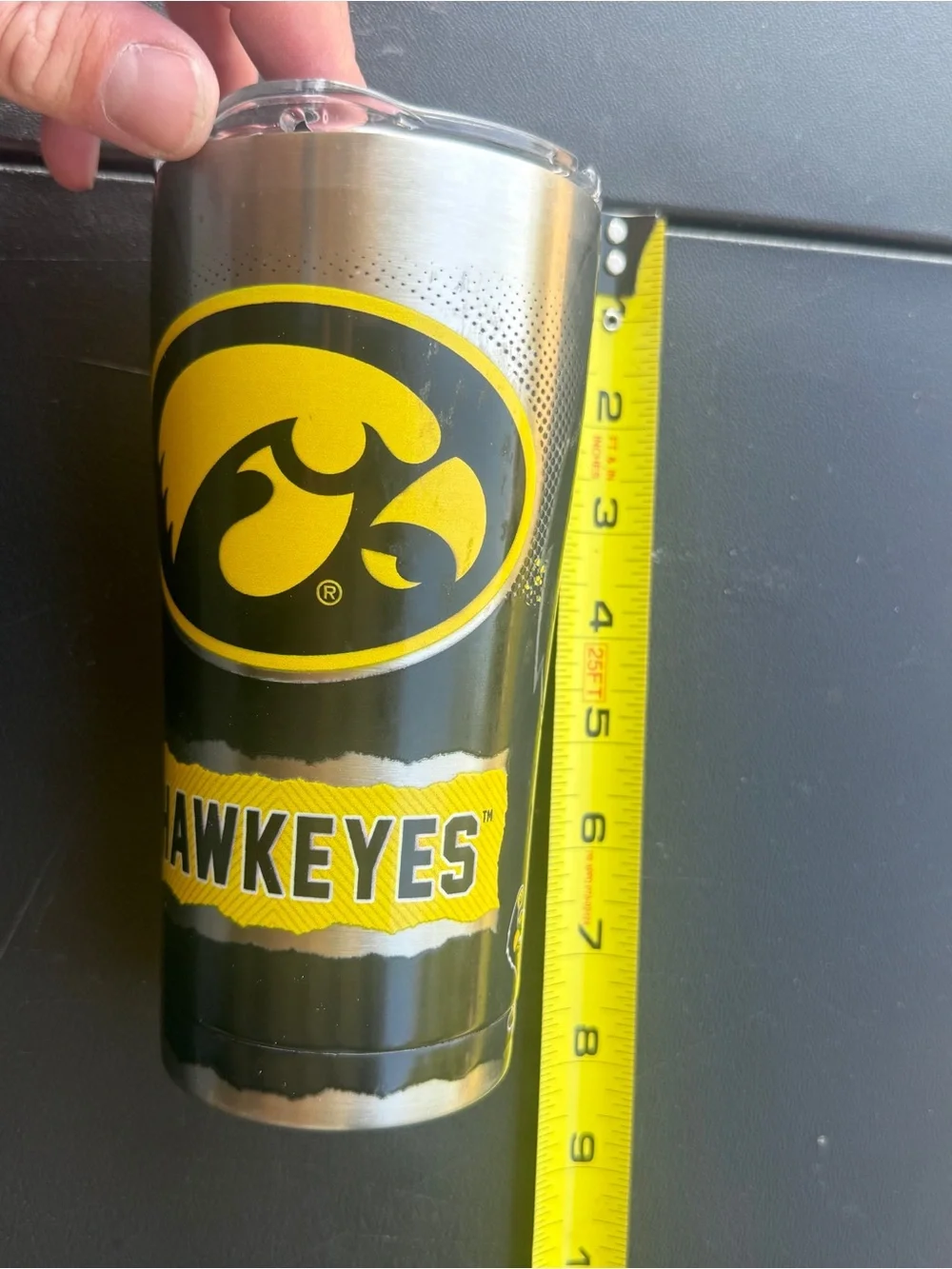 tervis Iowa Hawkeyes Stainless Travel Tumbler - Black & Yellow